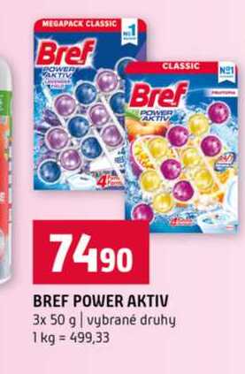 BREF POWER AKTIV 3x 50 g vybrané druhy Terno