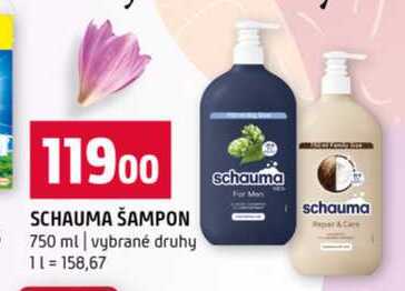 SCHAUMA ŠAMPON 750 ml vybrané druhy Terno