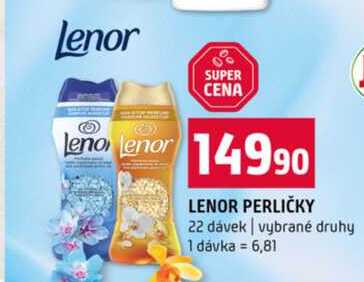 LENOR PERLIČKY 22 dávek vybrané druhy Terno