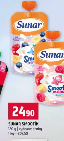 SUNAR SMOOTÍK 120 g vybrané druhy