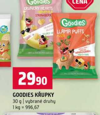 GOODIES KRUPKY 30 g vybrané druhy Terno