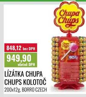 LÍZÁTKA CHUPA CHUPS KOLOTOČ 200x12g
