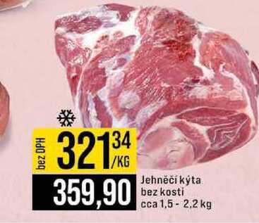 Jehněčí kýta bez kosti cca 1,5-2,2 kg 