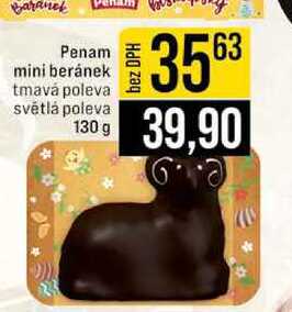 Penam mini beránek tmavá poleva světlá poleva 130 g