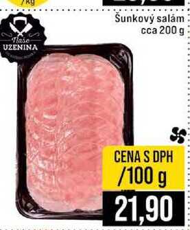 Šunkový salám cca 200 g 