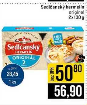 Sedlčanský hermelin original 2x100 g