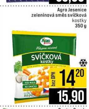 Agro Jesenice zeleninová směs svíčková kostky 350 g 