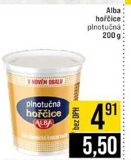 Alba hořčice plnotučná 200 g 