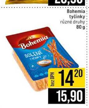 Bohemia tyčinky různé druhy 80 g