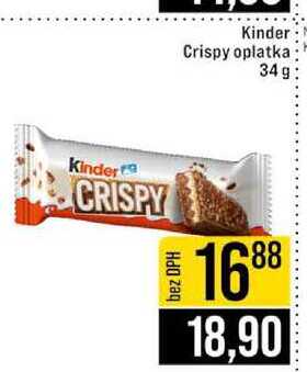 Kinder Crispy oplatka 34g