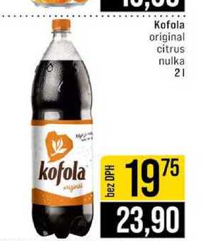 Kofola original citrus nulka 2l