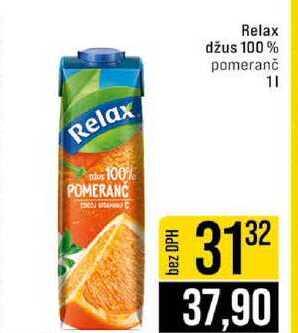Relax džus 100% pomeranč 1l