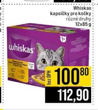 Whiskas kapsičky pro kočky různé druhy 12x85g