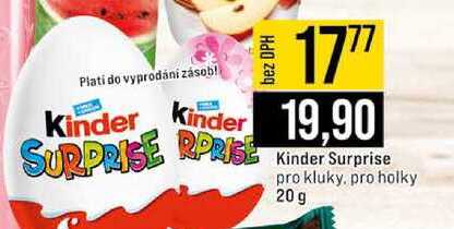 Kinder Surprise pro kluky, pro holky 20 g 