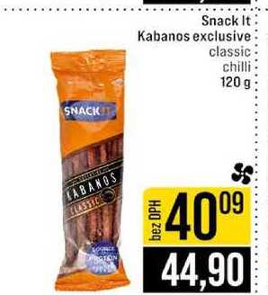 Snack It Kabanos exclusive classic chilli 120 g