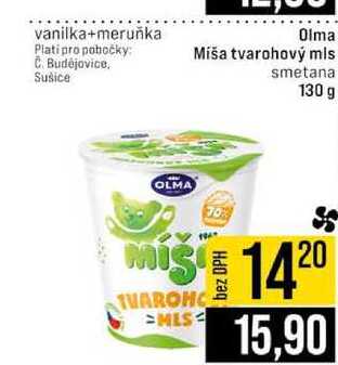Olma Míša tvarohový mis smetana 130 g