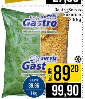 Gastro Servis kukuřice 2,5 kg 