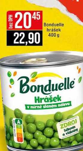 Bonduelle hrášek 400 g 