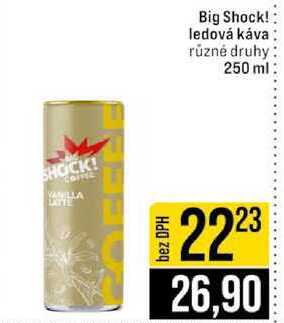 Big Shock! ledová káva různé druhy 250 ml