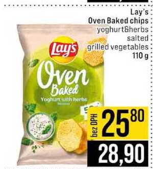 Lay's Oven Baked chips yoghurt herbs salted grilled vegetables 110 g 