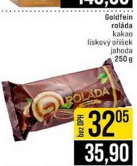 Goldfein roláda kakao lískový oříšek jahoda 250 g 