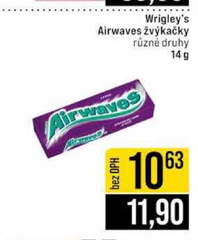 Wrigley's Airwaves žvýkačky různé druhy 14 g 