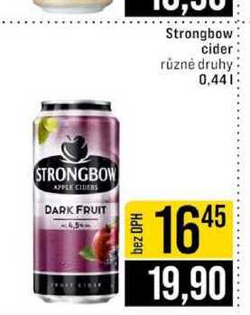Strongbow cider různé druhy 0,44l