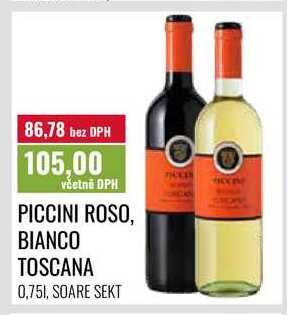 PICCINI ROSO, BIANCO TOSCANA 0,75l