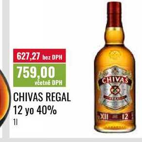 CHIVAS REGAL 12 yo 40% 1l