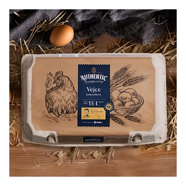 Authentic Vejce podestýlková, velikost L