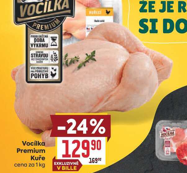 Vocilka Premium Kuře cena za 1 kg 