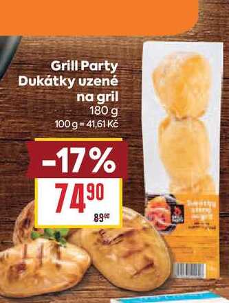 Grill Party Dukátky uzené na gril 180 g