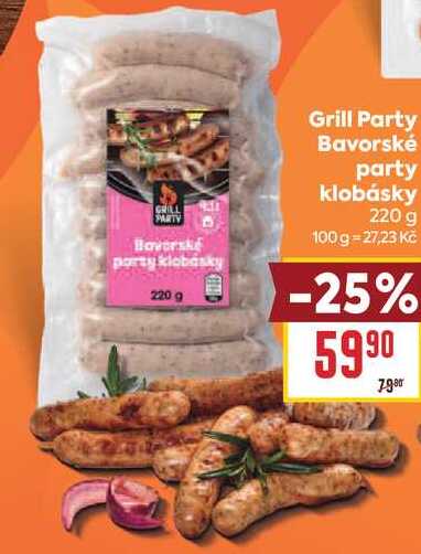 Grill Party Bavorské party klobásky 220 g
