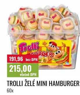 TROLLI ŽELÉ MINI HAMBURGER 60x