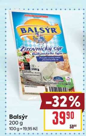 Balsýr 200 g 
