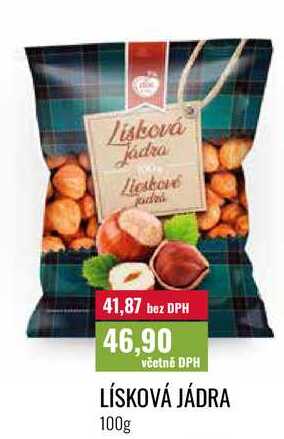 LÍSKOVÁ JÁDRA 100g 