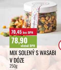 MIX SOLENÝ S WASABI V DÓZE 250g 