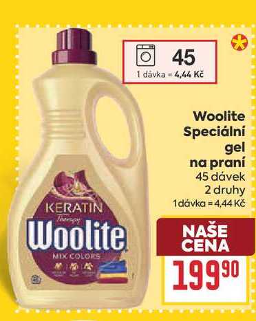 Woolite Speciální gel na praní 45 dávek
