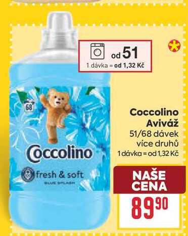Coccolino Aviváž 51/68 dávek BILLA