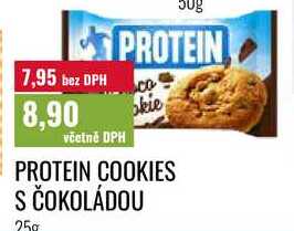 PROTEIN COOKIES S ČOKOLÁDOU 25g