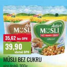 MÜSLI BEZ CUKRU 300g 