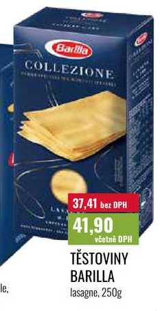 TĚSTOVINY BARILLA lasagne, 250g 