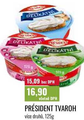 PRÉSIDENT TVAROH 125g 