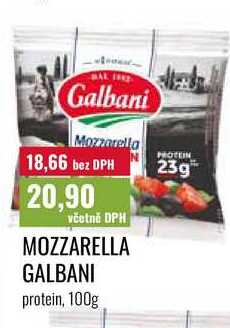 MOZZARELLA GALBANI protein, 100g 