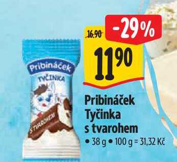   Pribináček Tyčinka s tvarohem 38 g 