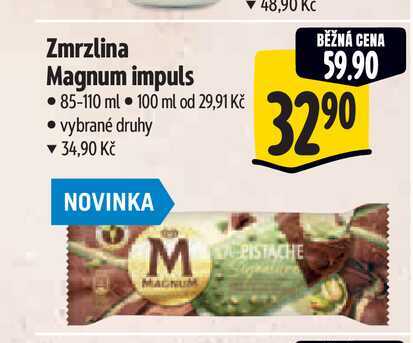 Zmrzlina Magnum impuls 85-110 ml 