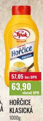 HOŘČICE KLASICKÁ 1000g 