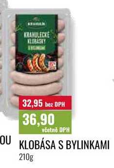 KLOBÁSA S BYLINKAMI 210g