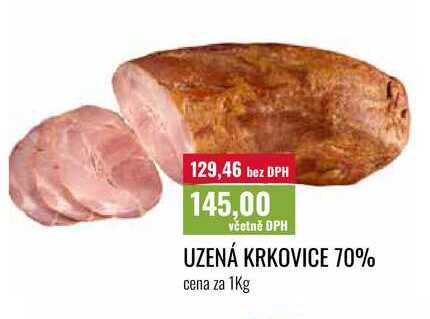 UZENÁ KRKOVICE 70% cena za 1Kg