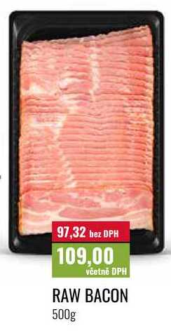 RAW BACON 500g